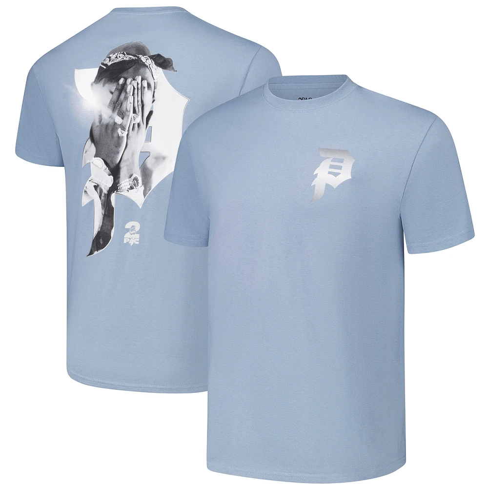 Men's Blue Tupac Shakur Brilliance T-Shirt