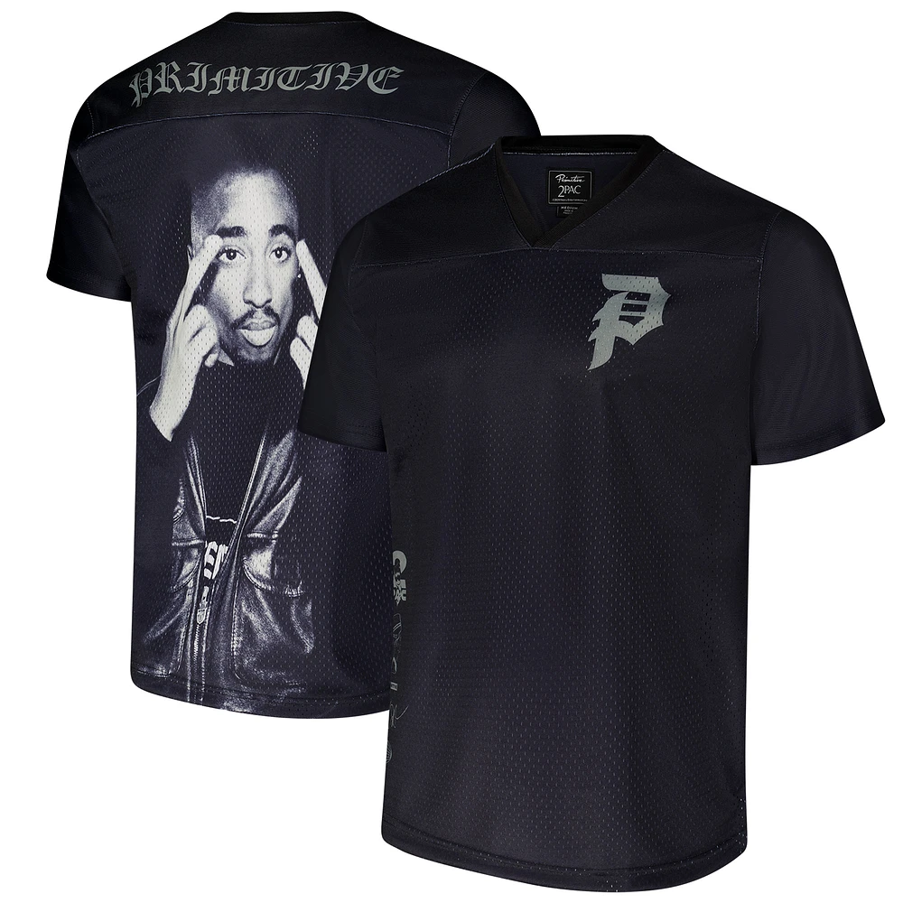 Men's Black Tupac Shakur Icon Mesh Jersey