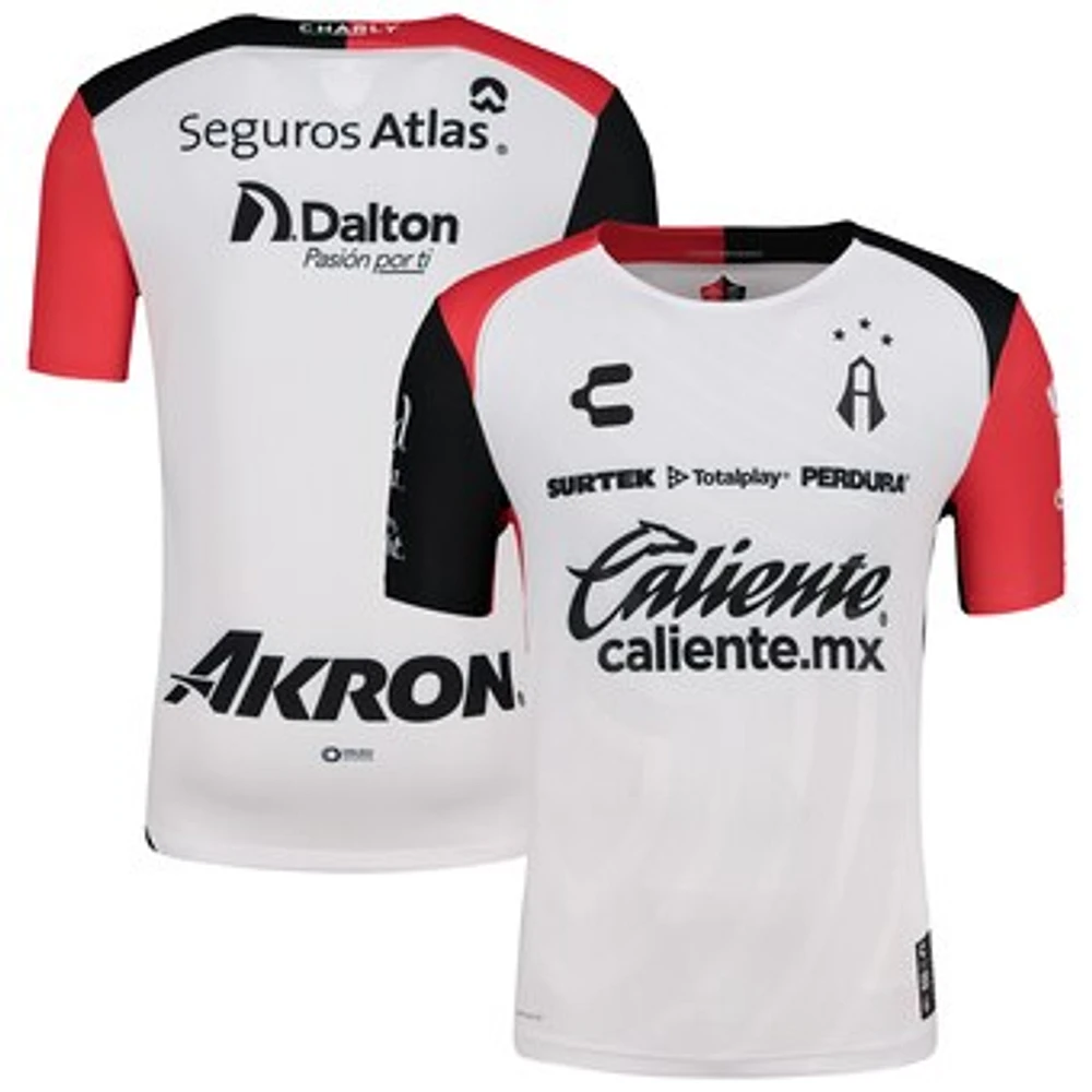 Men's Charly White/Black Club Atlas 2024/25 Away Authentic Jersey