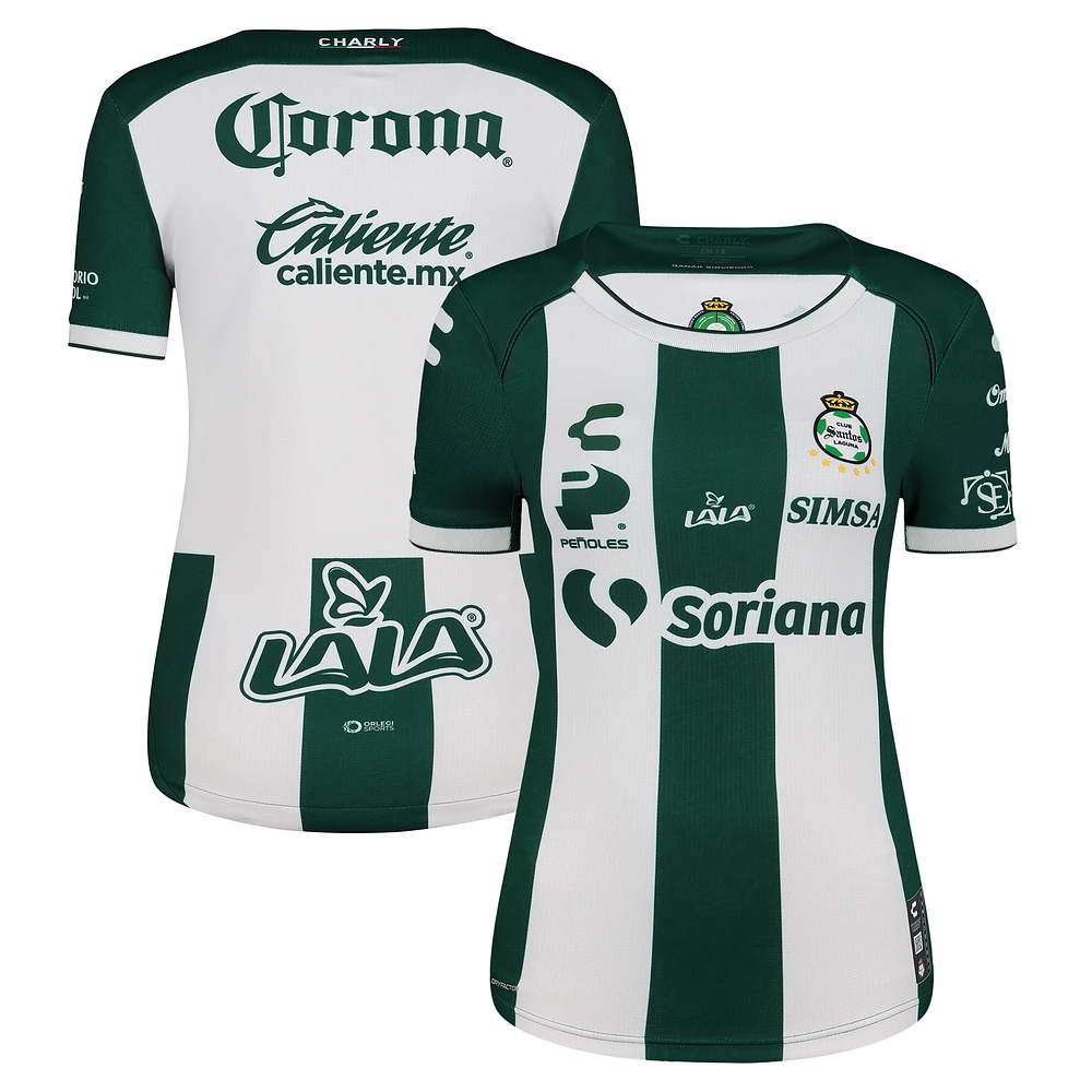 Women's Charly Green/White Santos Laguna 2024/25 Home Authentic Jersey