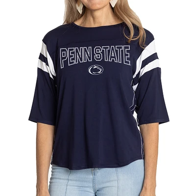 Women's Navy Penn State Nittany Lions Abigail Jersey T-Shirt