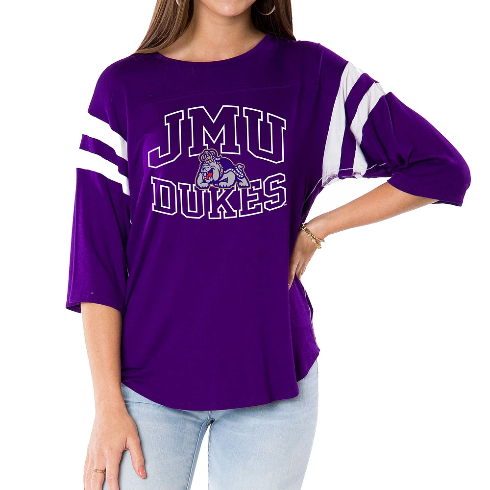 Women's Purple James Madison Dukes Abigail Jersey T-Shirt