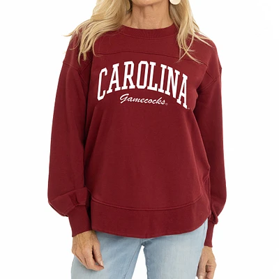 Women's Garnet South Carolina Gamecocks Yvette Pullover Sweatshirt