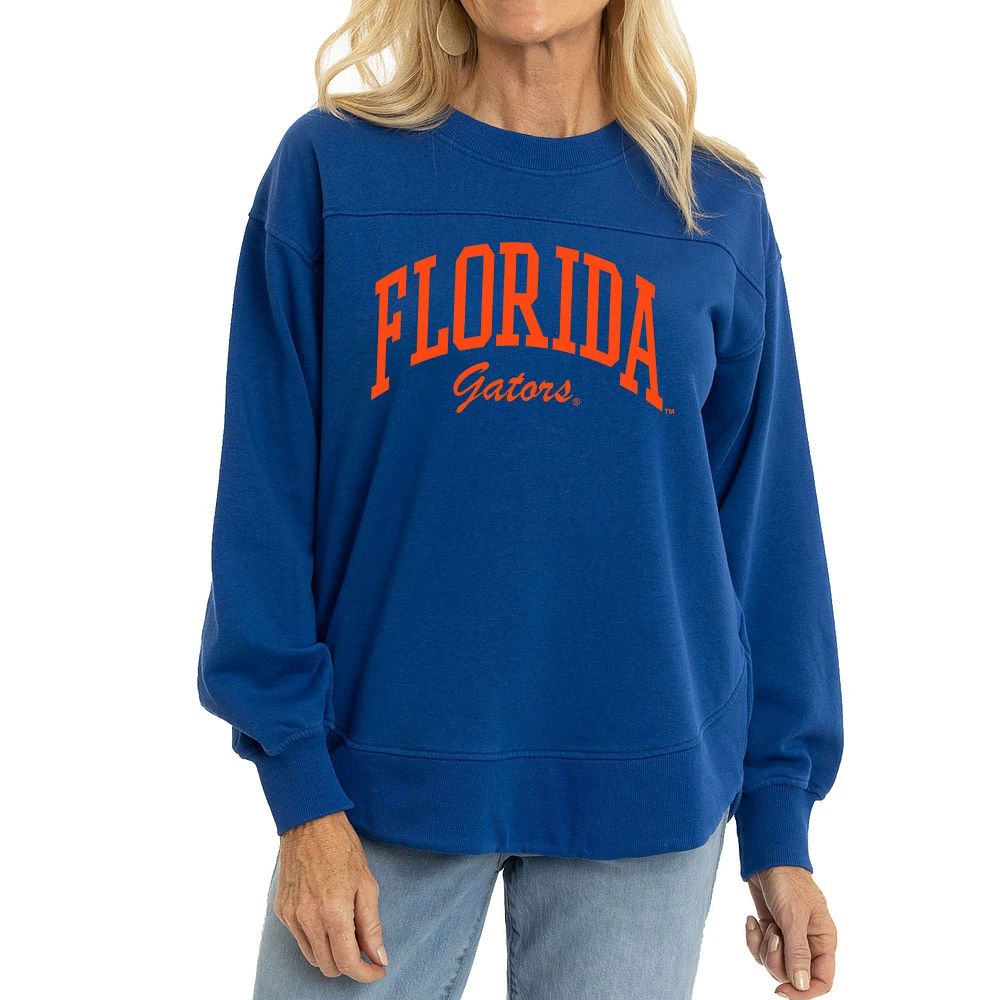 Women's Royal Florida Gators Yvette Pullover Sweatshirt