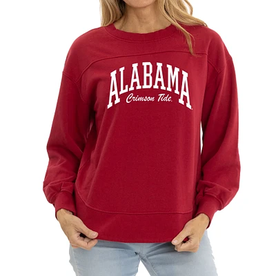 Women's Crimson Alabama Tide Yvette Pullover Sweatshirt