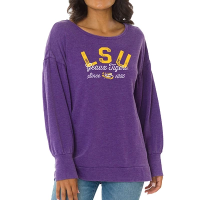 Women's Purple LSU Tigers Brooklyn Pullover Sweatshirt