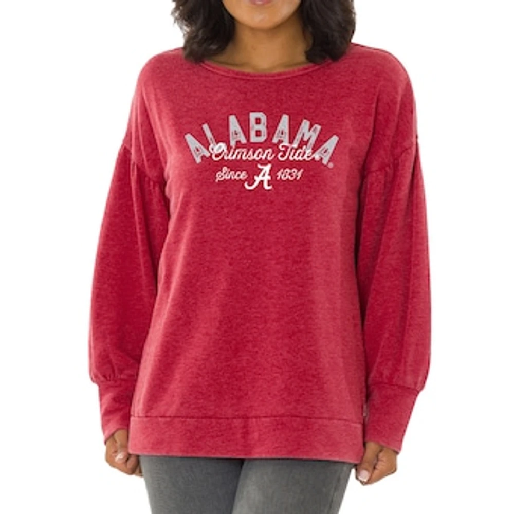 Women's Crimson Alabama Tide Brooklyn Pullover Sweatshirt