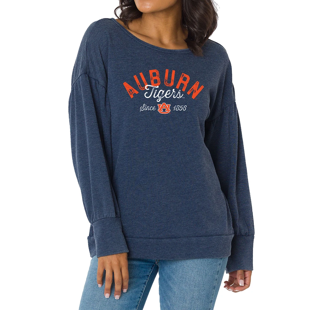 Women's Navy Auburn Tigers Brooklyn Pullover Sweatshirt