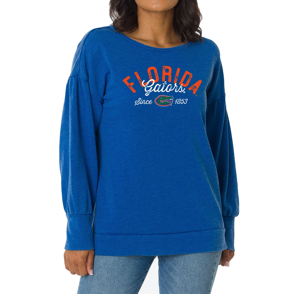 Women's Royal Florida Gators Brooklyn Pullover Sweatshirt