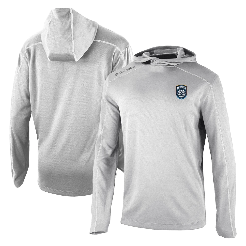 Men's Columbia Gray San Diego FC Shotgun Omni-Wick Pullover Hoodie