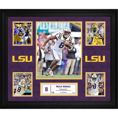 Malik Nabers LSU Tigers Framed 5-Photo Collage