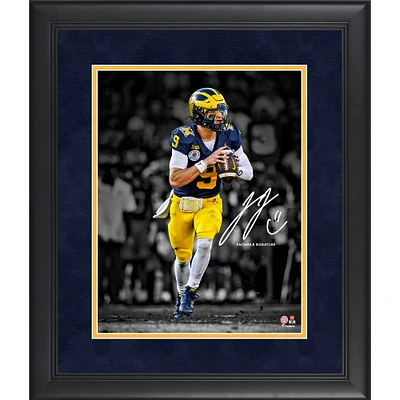 J.J. McCarthy Michigan Wolverines Facsimile Signature Framed 11" x 14" Photograph
