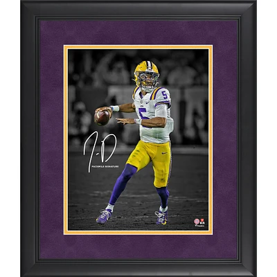 Jayden Daniels LSU Tigers Facsimile Signature Framed 11" x 14" Photograph
