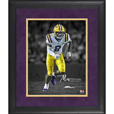 Malik Nabers LSU Tigers Facsimile Signature Framed 11" x 14" Photograph