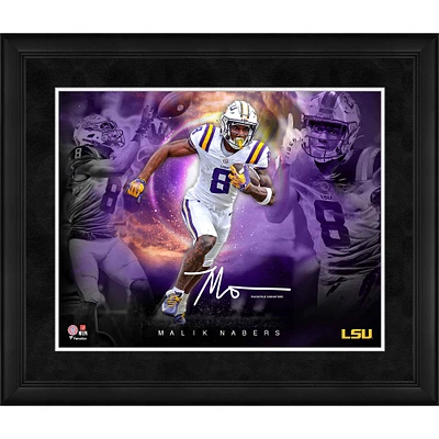 Malik Nabers LSU Tigers Facsimile Signature Framed 16" x 20" Stars of the Game Collage