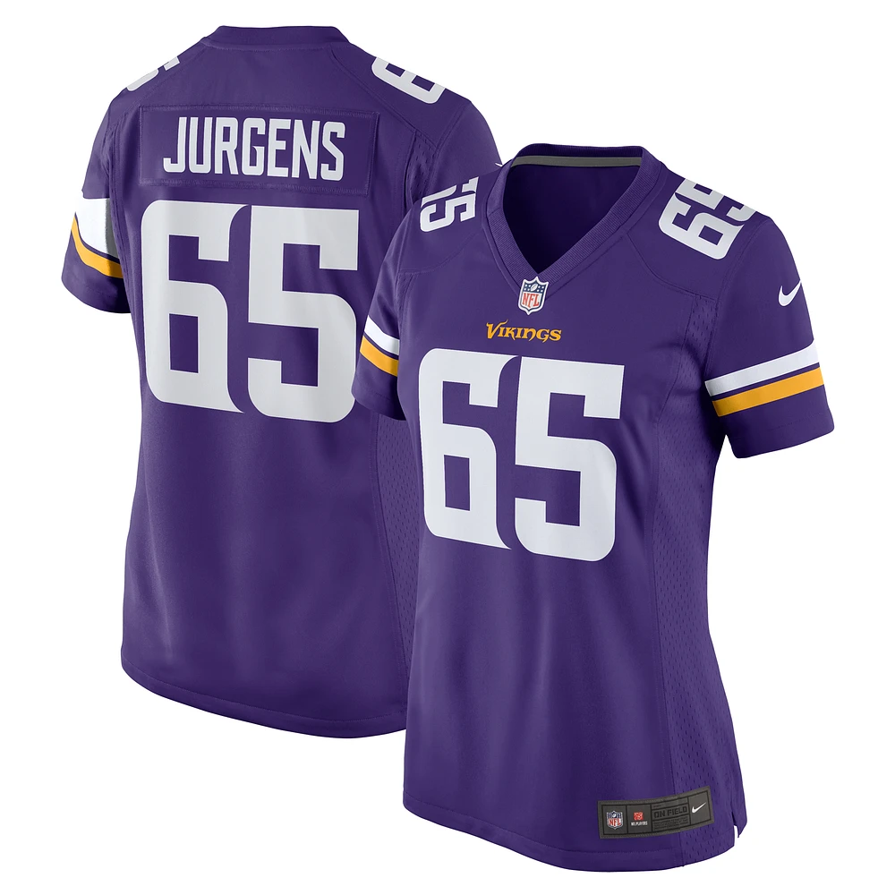 Women's Nike Michael Jurgens Purple Minnesota Vikings Game Jersey
