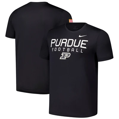 Men's Nike Black Purdue Boilermakers 2024 Military Appreciation Legend Performance T-Shirt