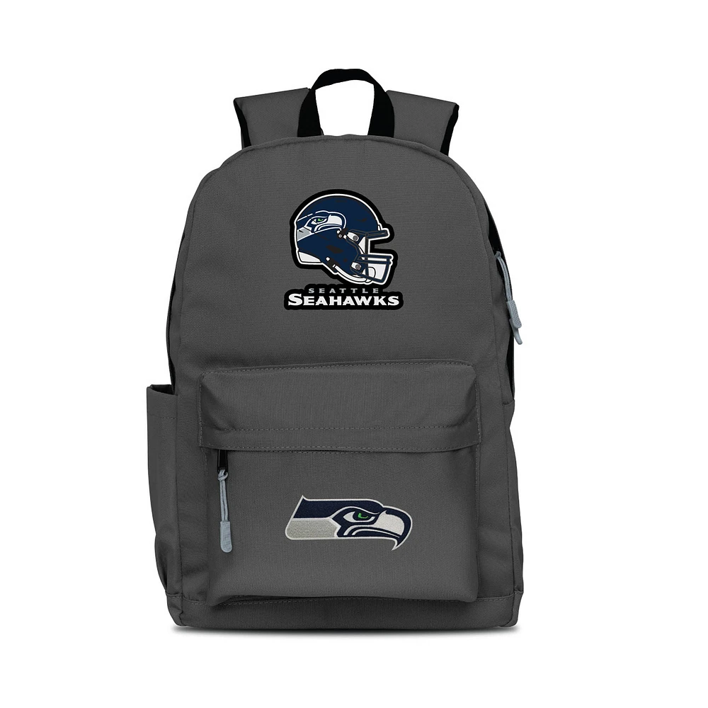 MOJO Gray Seattle Seahawks Two Logo Campus Backpack