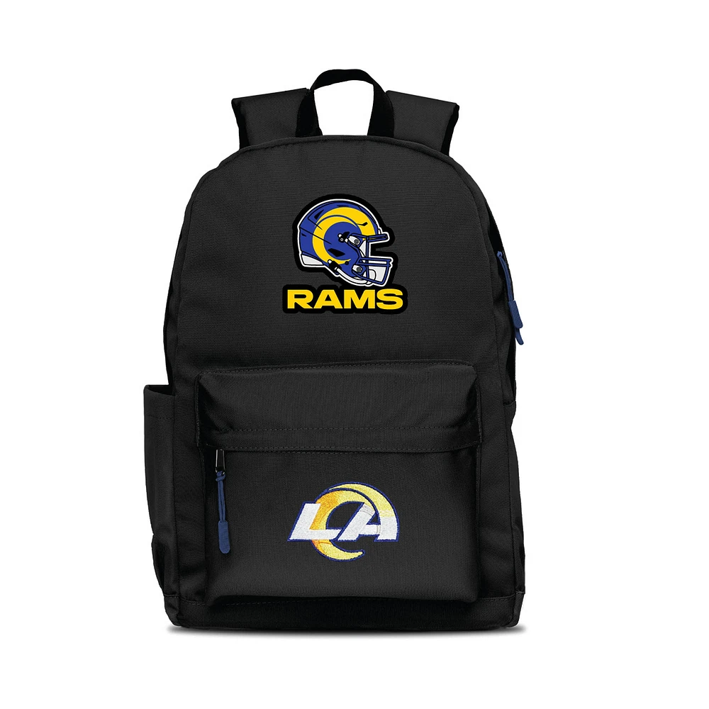 MOJO Black Los Angeles Rams Two Logo Campus Backpack