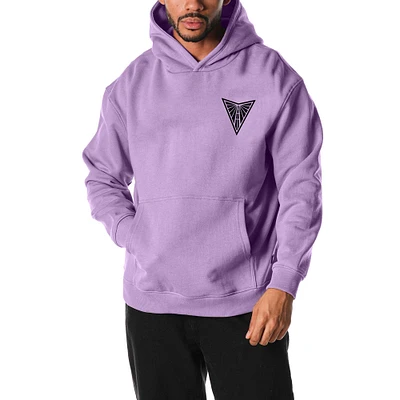 Unisex The Wild Collective Violet Golden State Valkyries Heavy Wash Fleece Pullover Hoodie
