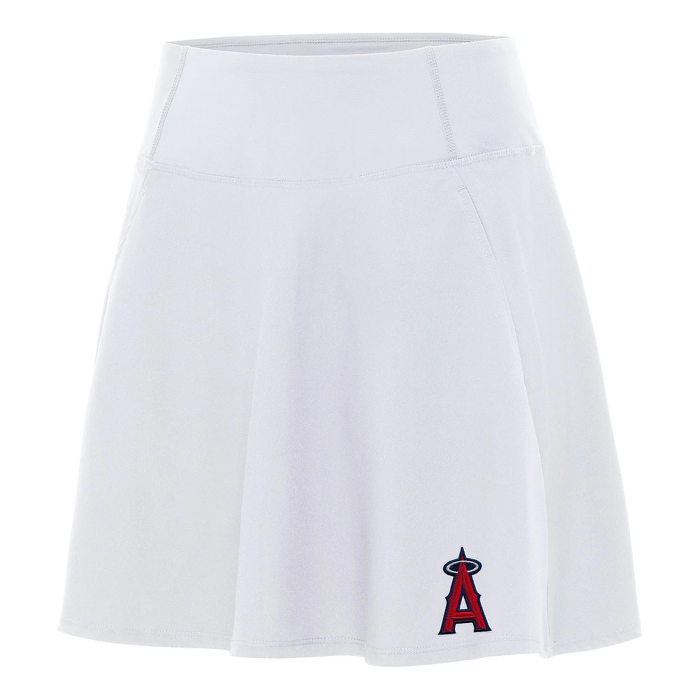 Women's Antigua White Los Angeles Angels Chip Skort