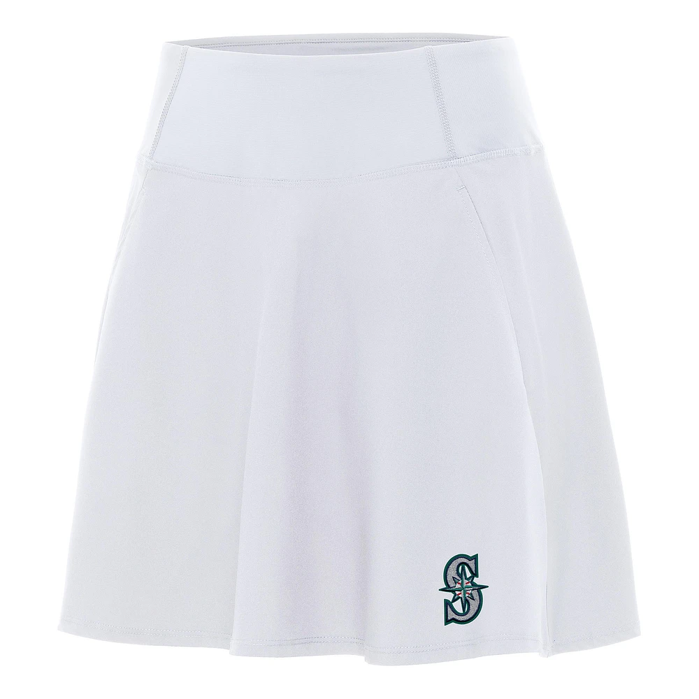 Women's Antigua White Seattle Mariners Chip Skort