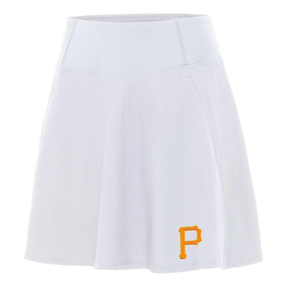Women's Antigua White Pittsburgh Pirates Chip Skort