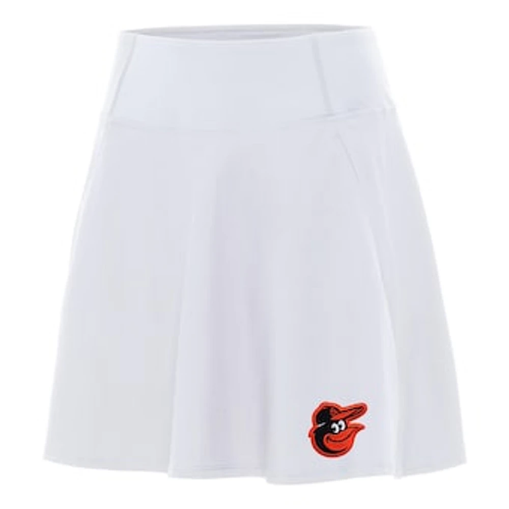 Women's Antigua White Baltimore Orioles Chip Skort