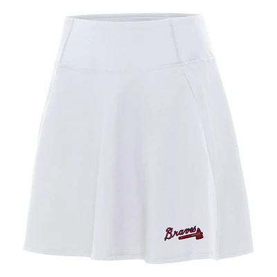 Women's Antigua White Atlanta Braves Chip Skort