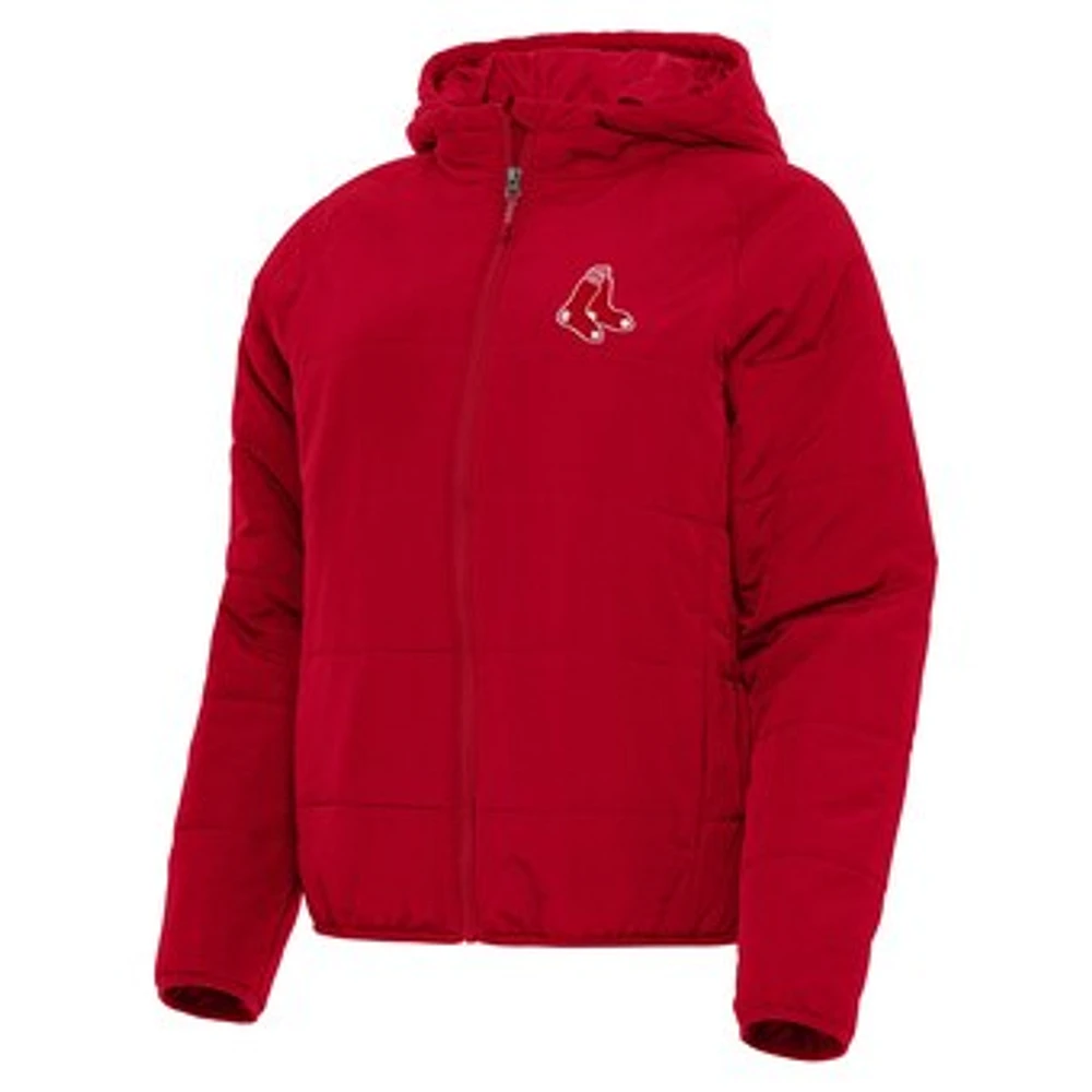 Women's Antigua Red Boston Sox Universe Full-Zip Hoodie Jacket