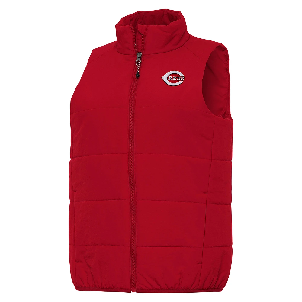 Women's Antigua Red Cincinnati Reds Experience Full-Zip Vest