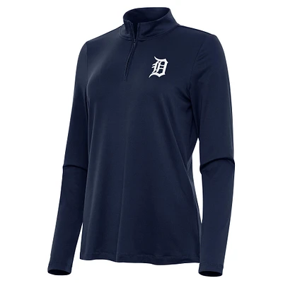 Women's Antigua Navy Detroit Tigers Reprocess Quarter-Zip Top