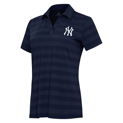 Women's Antigua Navy New York Yankees Patch Tunnel Polo