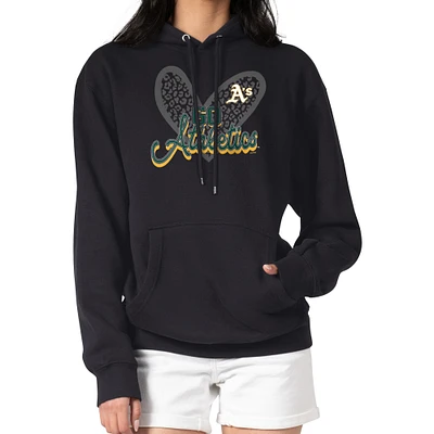 Women's G-III 4Her by Carl Banks Athletics Leopard Heart Pullover Hoodie