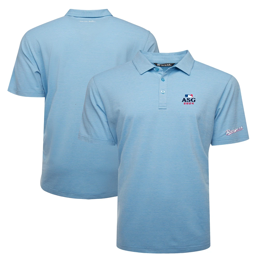 Men's TravisMathew Light Blue Texas Rangers 2024 MLB All-Star Game Polo