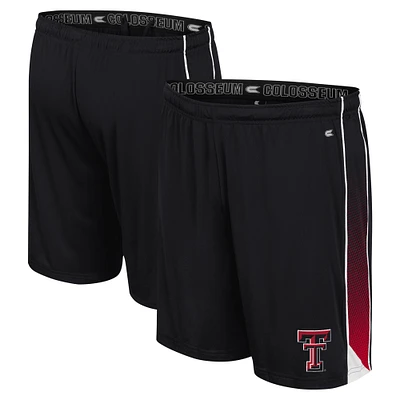 Men's Colosseum Black Texas Tech Red Raiders Online Shorts