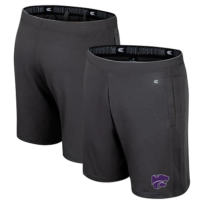 Men's Colosseum Charcoal Kansas State Wildcats Forget Shorts