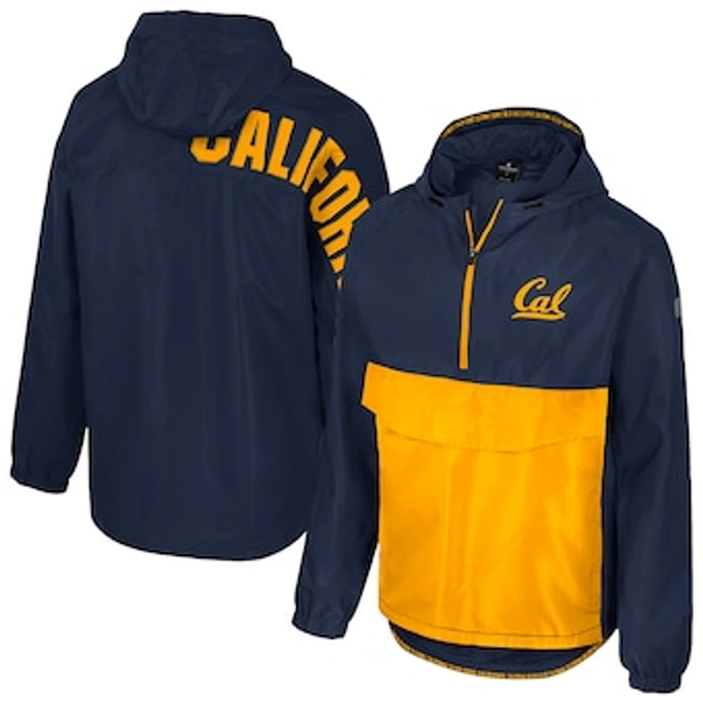 Men's Colosseum Navy Cal Bears Reloaded Anorak Half-Zip Jacket