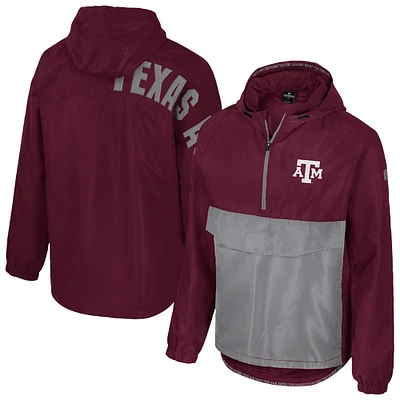 Men's Colosseum Maroon Texas A&M Aggies Reloaded Anorak Half-Zip Jacket