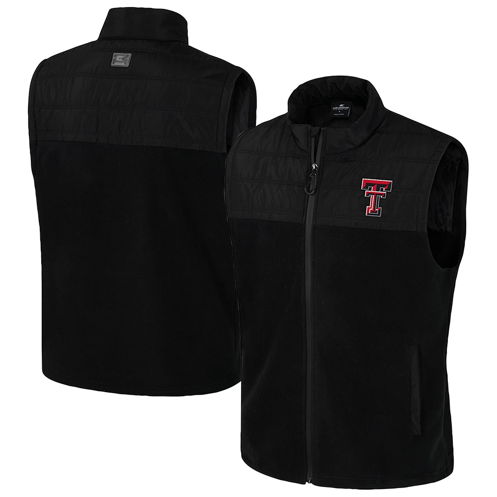 Men's Colosseum Black Texas Tech Red Raiders Block The Sun Full-Zip Vest