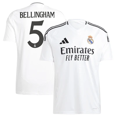 Men's adidas Jude Bellingham White Real Madrid 2024/25 Home Replica Player Jersey