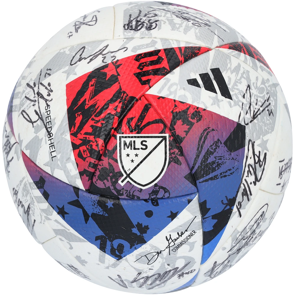 CF Montreal Autographed Match-Used Soccer Ball from the 2023 MLS Season with 25 Signatures - AE55894