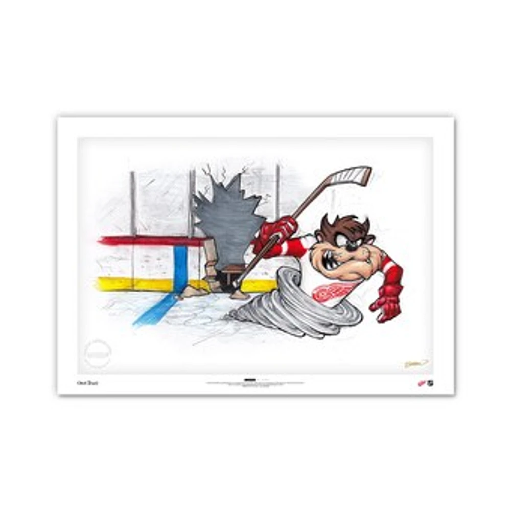 Tasmanian Devil Detroit Red Wings 24" x 36" Looney Tunes Limited Edition Fine Art Print