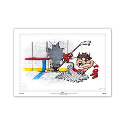 Tasmanian Devil Florida Panthers 24" x 36" Looney Tunes Limited Edition Fine Art Print