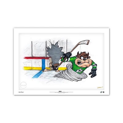 Tasmanian Devil Dallas Stars 24" x 36" Looney Tunes Limited Edition Fine Art Print