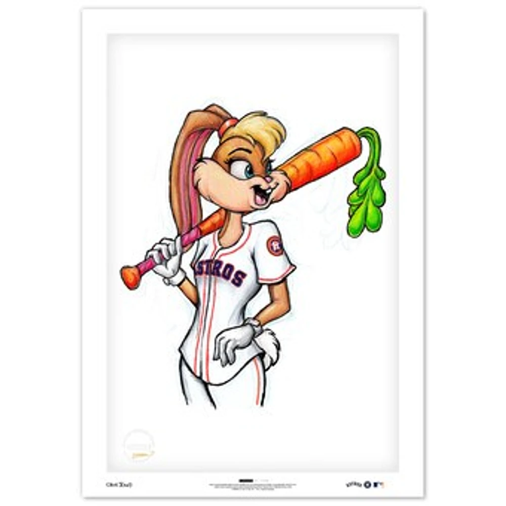 Lola Bunny Houston Astros 24" x 36" Looney Tunes Limited Edition Fine Art Print