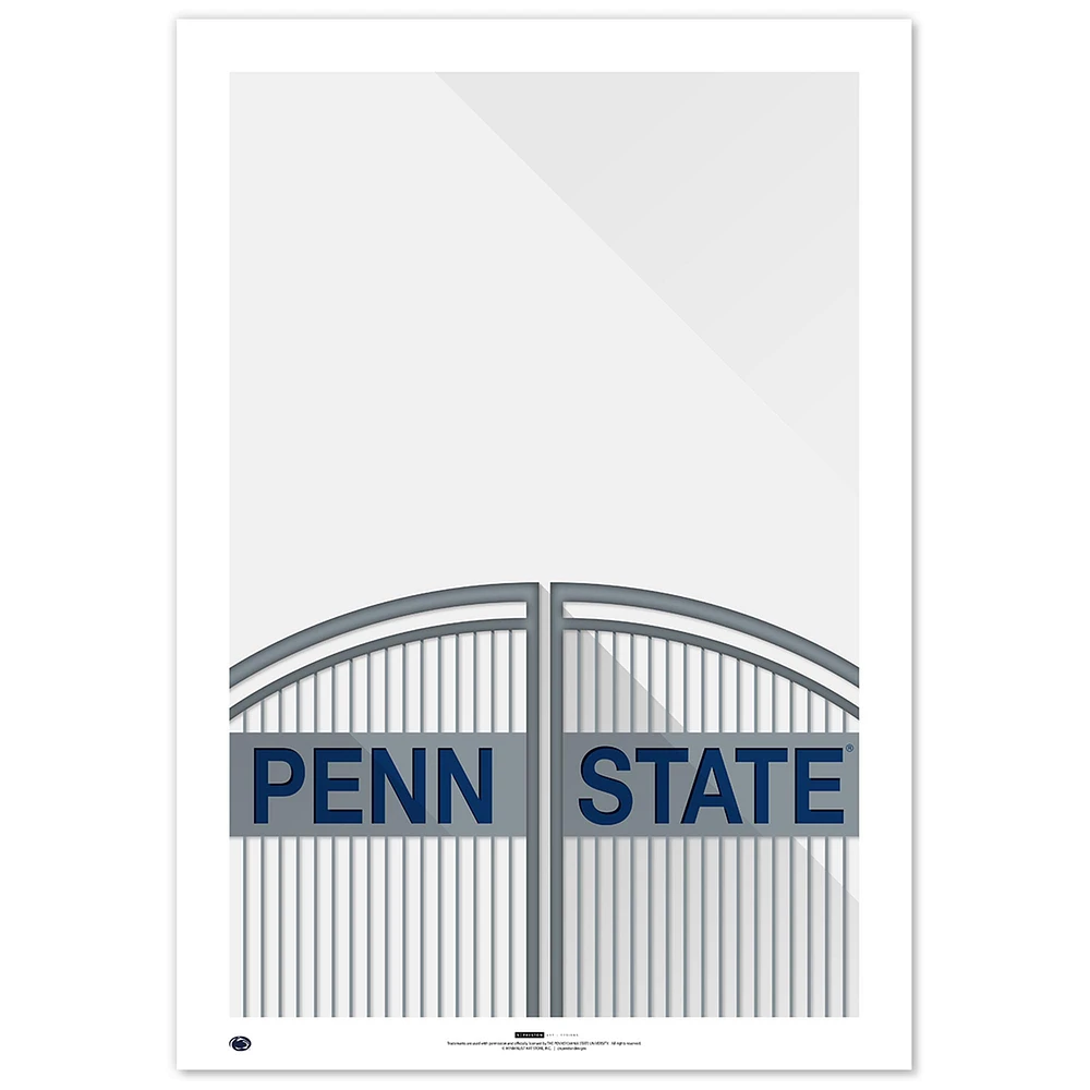 Penn State Nittany Lions 24" x 36" Minimalist Stadium Fine Art Print