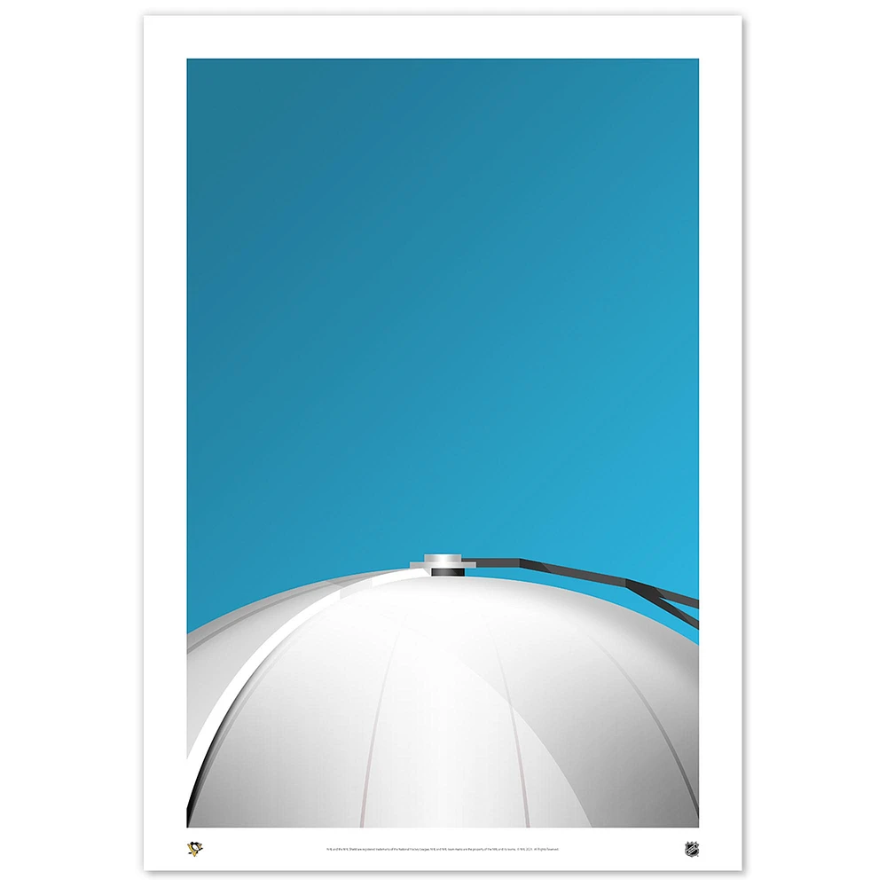 Pittsburgh Penguins 24" x 36" Minimalist Stadium Fine Art Print