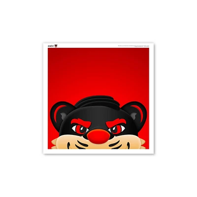 Cincinnati Bearcats 12" x 12" Mascot Square Poster Print
