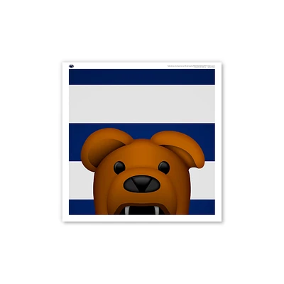 Penn State Nittany Lions 12" x 12" Mascot Square Poster Print